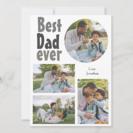 エレガントシンプル最高のパパEver Faters Day写真 シーズンカード