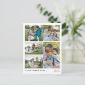 エレガントシンプル最高のパパEver Faters Day写真 シーズンポストカード (スタンド正面)