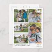 エレガントシンプル最高のパパEver Faters Day写真 シーズンポストカード (正面/裏面)