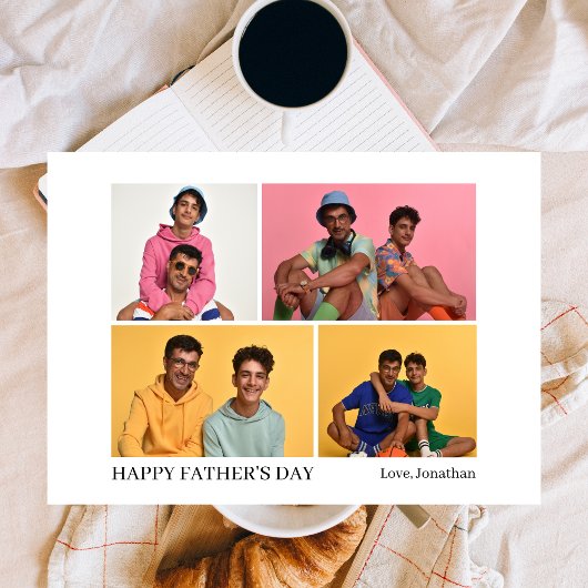 エレガントシンプル最高のパパEver Faters Day 4 photo シーズンカード