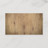 エレガントシンプル木製ホワイトコンサルタント 名刺 (裏面)