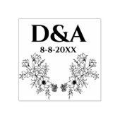 エレガントシンプル植物学結婚薬 ラバースタンプ (インプリント)