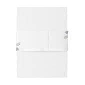 エレガントシンプル水カラーパープルラン結婚ズI 招待状ベリーバンド (裏面例)