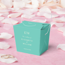 エレガントシンプル水中競技畏怖とモノグラム結婚の フェイバーボックス