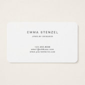 エレガントシンプル水彩花名刺 (裏面)