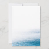 エレガントシンプル海ビーチシーサイド結婚ズ 招待状 (裏面)