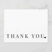 エレガントシンプル白感謝してい君 ポストカード (正面)