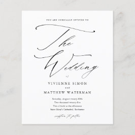 エレガントシンプル白黒バジェット結婚ズ