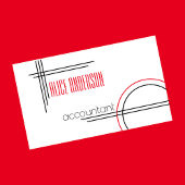 エレガントシンプル白黒モダン 名刺