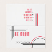 エレガントシンプル白黒モダン 名刺 (外部フラット)