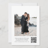 エレガントシンプル白黒結婚ズ 招待状 (裏面)