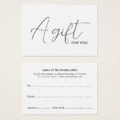 エレガントシンプル白黒 (正面&裏面)