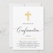 エレガントシンプル確認 招待状 (正面)