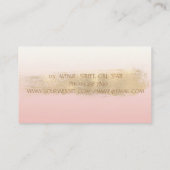 エレガントシンプル箔ブラシストローク 名刺 (裏面)