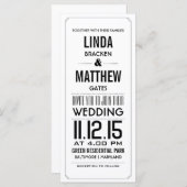 エレガントシンプル結婚の発表ラック・カード (正面/裏面)