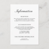 エレガントシンプル結婚エンクロージャカード エンクロージャーカード (正面)