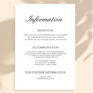 エレガントシンプル結婚エンクロージャカード エンクロージャーカード