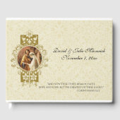 エレガントシンプル結婚伝統的の ゲストブック (正面)