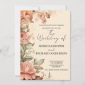 エレガントシンプル結婚式招待状披露宴 サンキューカード (正面)