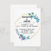 エレガントシンプル結婚式招待状 招待状 (正面/裏面)