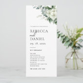 エレガントシンプル結婚式 プログラム (スタンド正面)