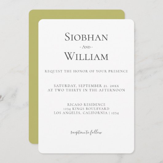 エレガントシンプル結婚s (正面/裏面)