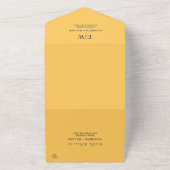 エレガントシンプル線花結婚群 オールインワン招待状 (外側)