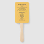 エレガントシンプル線花結婚群 ハンドファン (裏面)