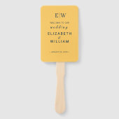 エレガントシンプル線花結婚群 ハンドファン (正面)