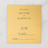 エレガントシンプル線花結婚群 プレイスカード (外部開封)