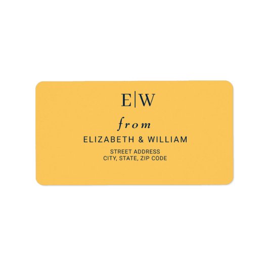 エレガントシンプル線花結婚群 ラベル (正面)