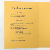 エレガントシンプル線花結婚群 三つ折りプログラム (内部最初)