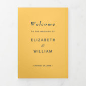 エレガントシンプル線花結婚群 三つ折りプログラム (カバー)