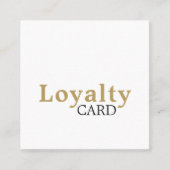 エレガントシンプル美しいサロンロイヤリティカード ロイヤリティカード (正面)