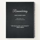 エレガントシンプル記念写真集 ノートブック (裏面)