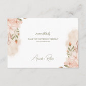 エレガントシンプル詳細 エンクロージャーカード (裏面)