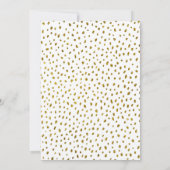 エレガントシンプル誕生日シック金ゴールド サンキューカード (裏面)