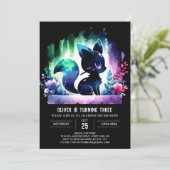 エレガントシンプル誕生日 招待状 (スタンド正面)