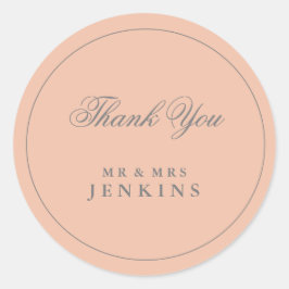 エレガントシンプル赤面ピ結婚ンク ラウンドシール