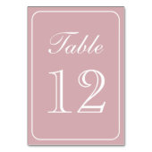 エレガントシンプル赤面表番号 テーブルナンバー (裏面)