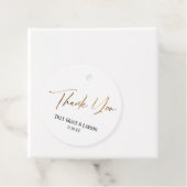 エレガントシンプル金ゴールドタイポグラフィありがとう フェイバータグ (インサイチュ)