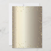エレガントシンプル金ゴールドダイアモンズスウィート16招待状 招待状 (裏面)