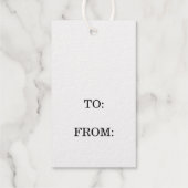 エレガントシンプル金ゴールドハートラヴミニマルつる0 ギフトタグ (裏面)