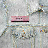 エレガントシンプル銀ストライプ 名札 (インサイチュ)