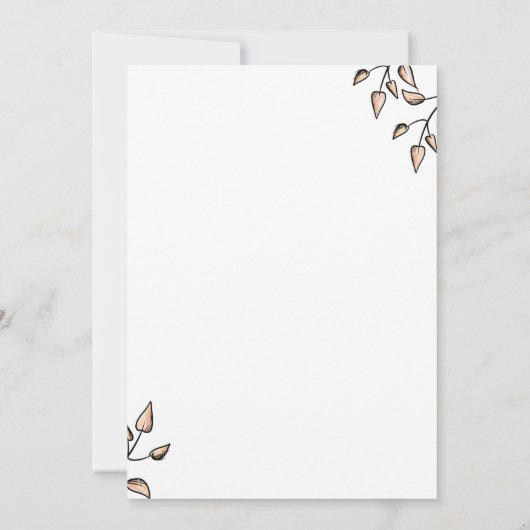 エレガントシンプル鳥の水彩赤ちゃんシャワー サンキューカード (裏面)