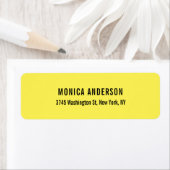 エレガントシンプル黄ユニークオリジナルプロフェッショナル ラベル (インサイチュ)