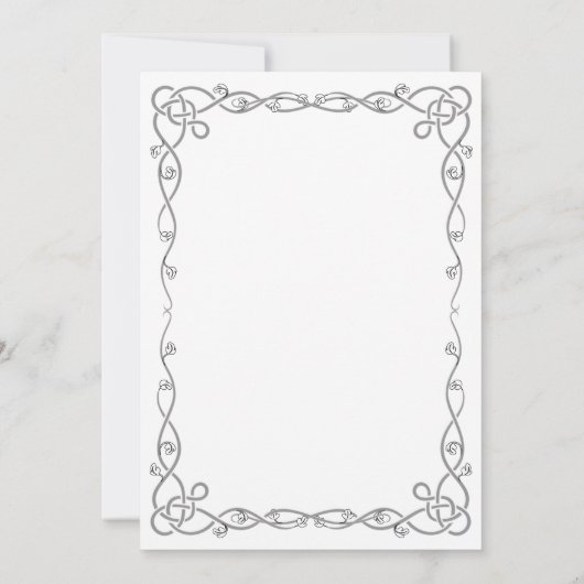 エレガントシンプル黒と白のフローラ60誕生日 招待状 (裏面)