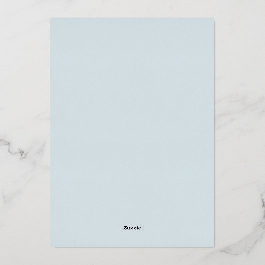 エレガントシンプル60周年結婚パーティー 箔招待状 (裏面)