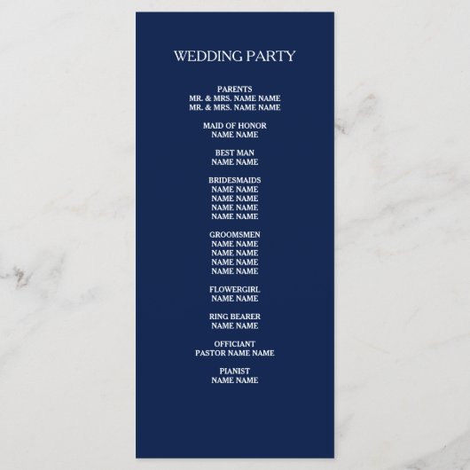 エレガントシンプル プログラム (裏面)