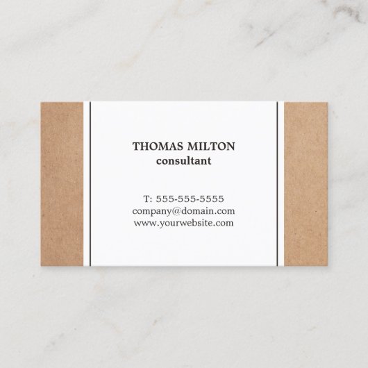 エレガントシンプル 名刺 (正面)